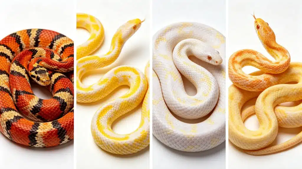 best pet snakes for beginners classic corn snake morphs comparison