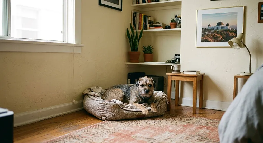 Border Terrier for California Apartment New Owners living in a small urban apartment
