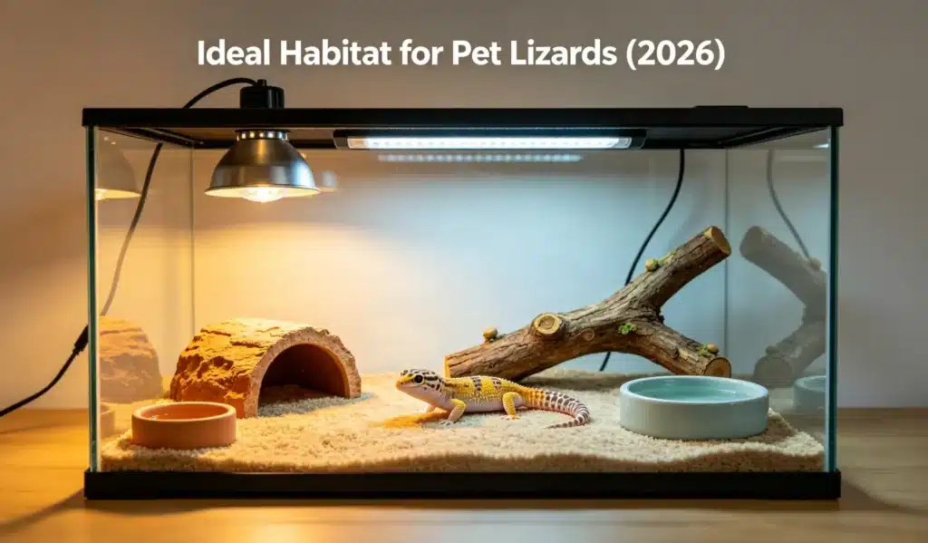 pet lizards beginner tank setup