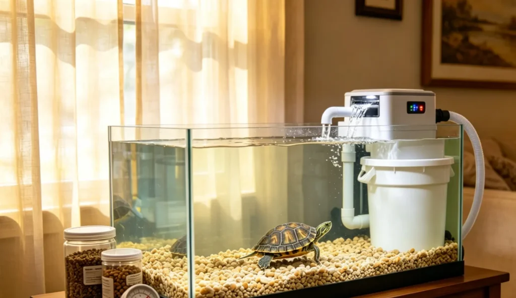 Red Eared Slider care tank setup