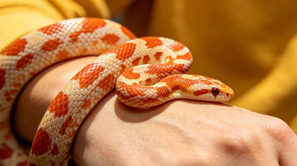 Corn Snake Morphs Comparison 2026 - Normal Albino Snow Butter Color Chart