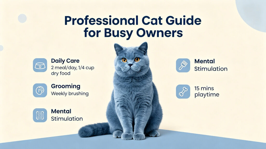 The ultimate Cat Guide for Busy Professionals infographic.