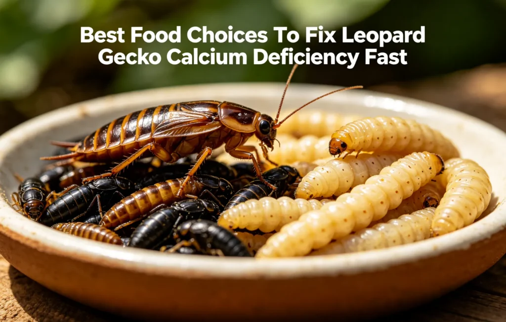 leopard gecko calcium deficiency soft stool food guide