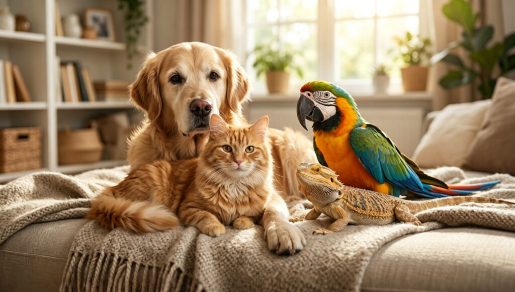 A family of common and rare pets at The Pets Care Hub