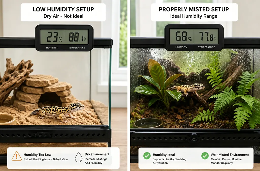 African fat-tailed gecko vs leopard gecko inland ca beginner mistakes tank humidity comparison for inland southern california keepers
