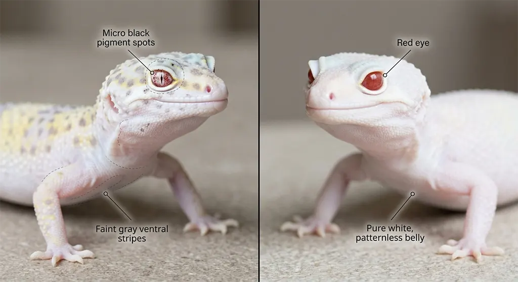 Identify Quality Diablo Blanco Leopard Gecko for Correct Price