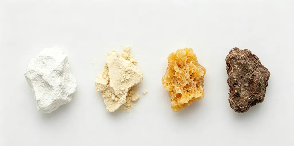 Chart showing veiled chameleon urate colors from healthy white to dehydrated orange and red.